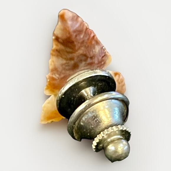 Authentic Arrowhead Vintage Jewelry Pin / Brooch- Native American Collectible 1” - Picture 9 of 11